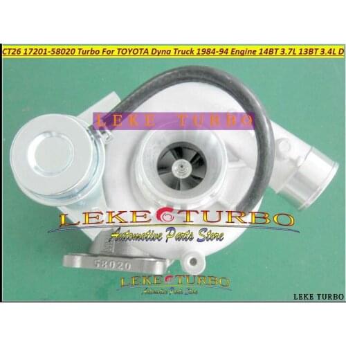 Wholesale CT26 17201-58020 1720158020 17201 58020 Turbo Turbocharger For TOYOTA Dyna Truck 1984-94 13B 14B 13BT 3.4L;14BT 3.7L