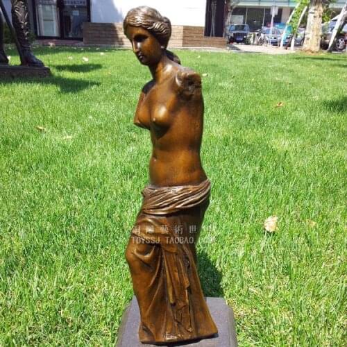 Plastic statue of Venus European figures decorated copper sculpture art crafts decoration gift Home Furnishing jewelry