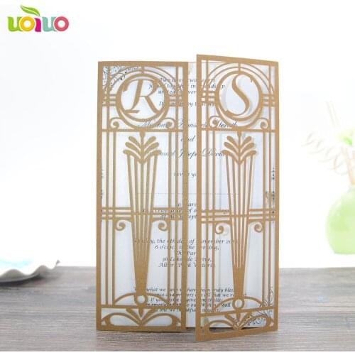 50pc Laser Cut Bridal Shower Party Invitation Card Marriage Card Wedding Invitation Card Party Supplies free name logo 30 Colors