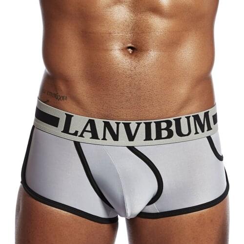 Low-Waist Boxer shorts trunks Soft Breathable Men Underwear Boxers Gifts for Men Solid Trunks Stretch Sexy Comfortable Panties