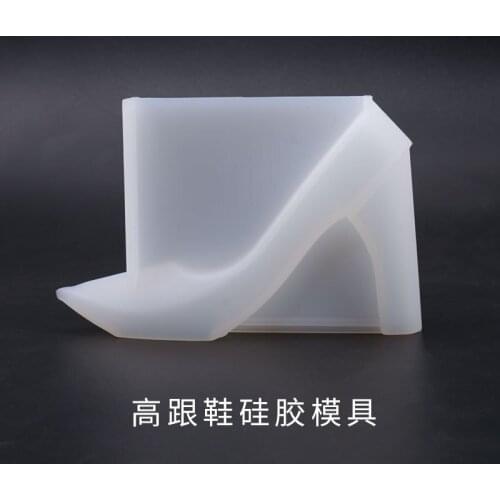DIY Crystal Glue Dropping Mould High-heeled Shoes Ornament Table Decoration Mould Three-dimensional Shoes Silicone Mould Molds