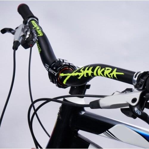 SHIKRA Bicycle Handlebar Bike Riser Handle Bar 31.8X785mm Aluminium Alloy MTB Mountain Road Bike Handle Bar,Green