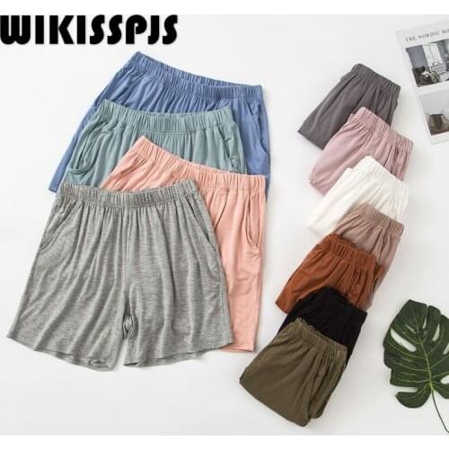 Shorts Loose Women Summer Modal Cotton Slim High Waist Home Pajamas Casual Womens Large Pocket Home Pants Plus Size