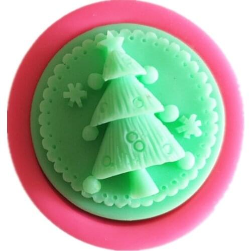 Christmas Tree Pattern Silicone Soap Mold DIY Christmas Soap Mold Candle Mold Crafts for Christmas Gifts