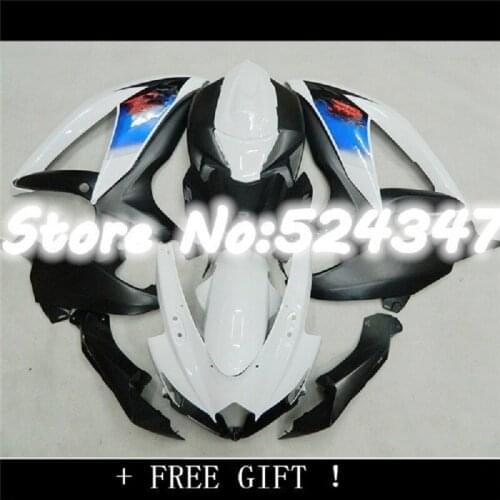 Blue Motorcycle complete fairing kit set For SUZUKI GSXR600 GSXR750 K8 2008 2009 2010 Bodywork Customizable injection molding