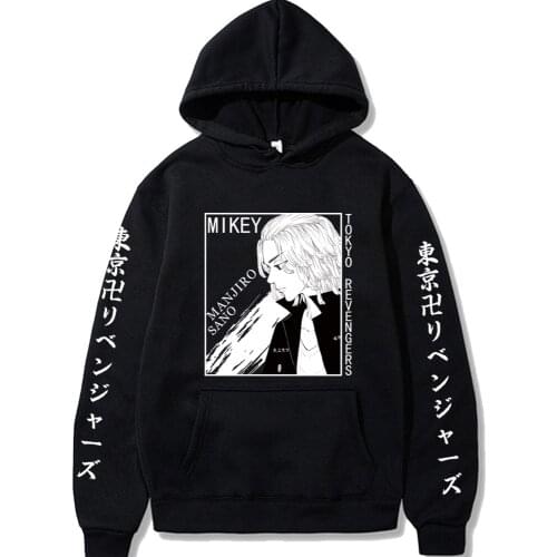 Anime Loose Hoodies Men and Women Cartoon Printing Tokyo Revengers Top Unisex
