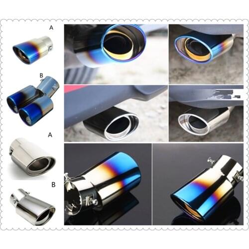 Car decoration Muffler tail throat exhaust pipe modeling for Ford Falcon Everest S-MAX Escort Taurus Mondeo Galaxy