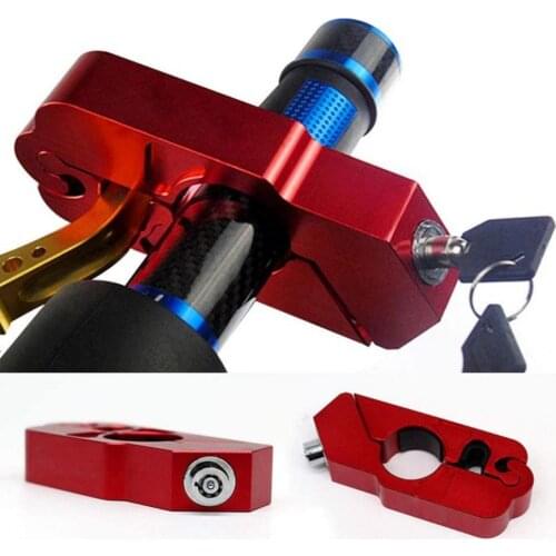 Anti Theft Motorcycle Handlebar Lock Handlebar Brake Handle Solid Lock Imitating Steal Lock Pull Rod ATV Dirt Street Bikes