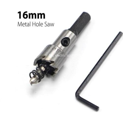 1Pc 16mm 0.63" Core Drill Bit Metal Hole Saw High Speed Steel Core Special for HSS Stainless Steel