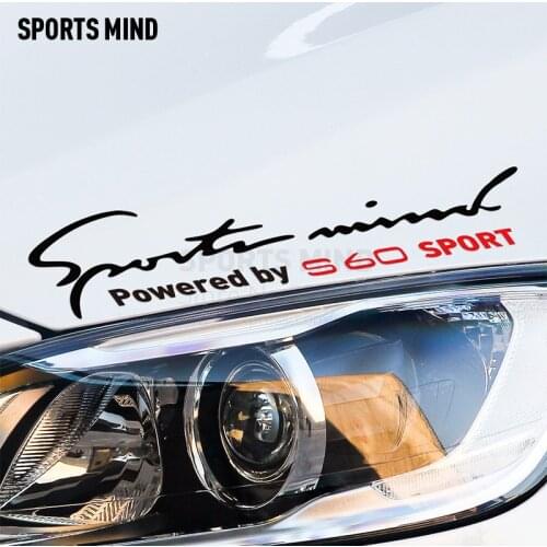 10 Pieces Sports Mind Car-Styling On Car Lamp Eyebrow Reflective material Decals Vinyl Car Sticker For volvo s60 car accessories