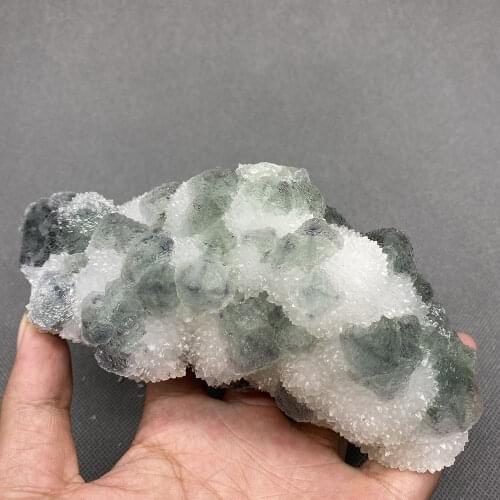 100% Natural Green stepped fluorite cluster mineral specimens Gem level Stones and crystals