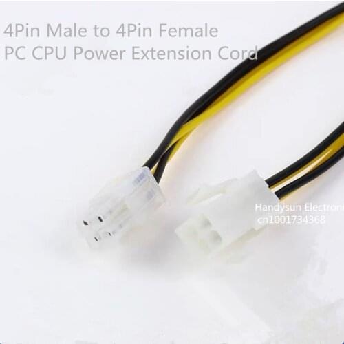 100Pcs 4pin Male To 8pin Female 4 Pin To 8 Pin Lead Extension CPU Power Converter cable Supplies ATX Compute Motherboard Adapter