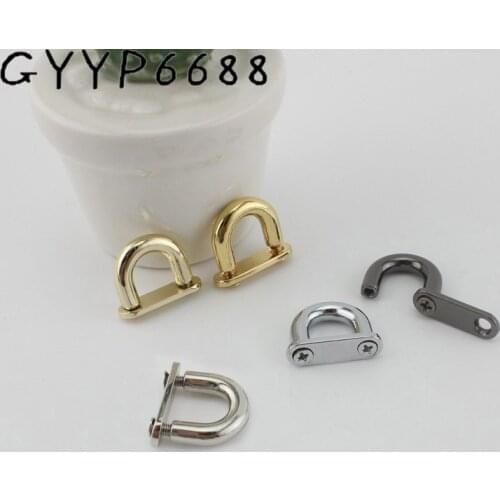 4pcs 10mm OLD SILVER High quality Arch bridge Detachable Openable Removable Handbag Leather Shoulder