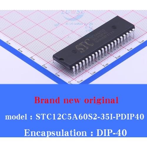 5/pcs Lot STC12C5A60S2-35I-PDIP40 12C5A60S2 DIP-40 Brand new original Multi-serial 8051 MCU