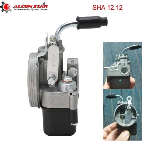 Alconstar- Vergaser Carb DellOrto SHA 12.12 R2219 for Piaggio Bravo 50cc Vespa Ciao Grande Carburator Scooter Moped 2 Stroke