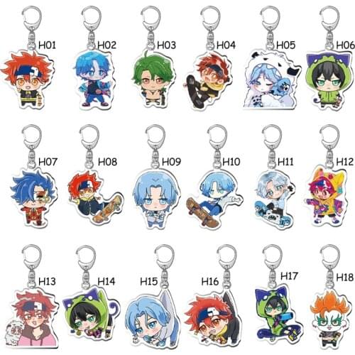 Anime SK EIGHT SK8 The Infinity Cherry Blossom Keychain Collection Cartoon Small Pendant School Bag Itabag Keyring Xmas Gifts