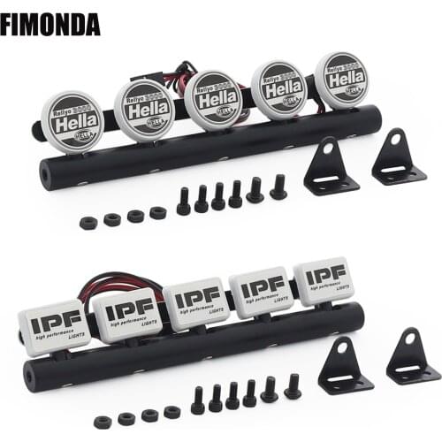 RC Car Integrated LED Roof Lamp Light Bar 99/123/148mm for 1/10 RC Crawler Axial SCX10 Traxxas TRX4 Recat MST YK4102 CC01