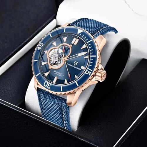 PAGANI DESIGN Brand Luxury Sapphire Watch men Business 200M Waterproof Nylon Watches Mechanical Tourbillon Automatic Men‘s watch