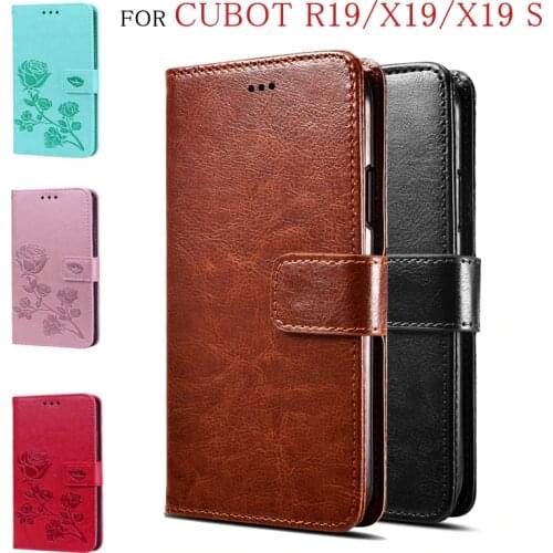 Flip Wallet Case For Cubot X19 S Phone Case Wallet Pouch Case Coque For Cubot R19 X19 S X19S PU Leather Cover Funda Capas