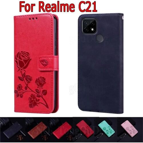 Flip Cover For Realme C21 Case Phone Protective Shell Funda On RealmeC21 Wallet Leather Book Case Etui Hoesje Magnetic Card Bag