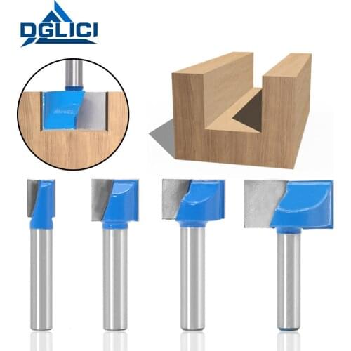 GDLICI 8mm Cleaning Bottom Engraving Bits Wood Cutter Solid Carbide Router Bit for Woodworking Tools CNC Milling Cutter 30/32mm
