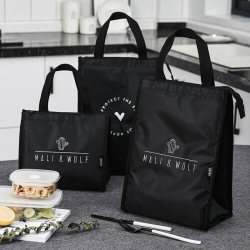 Large Capacity Insulated Lunch Bag Durable Bento Pouch Thermal Insulated Lunch Box Tote Cooler Bag Lunch Packaging Container