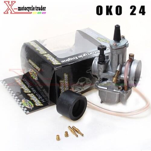 OKO 24 26 28 30 32 34 OKO24 Koso Carburetor Keihin PWK Vergaser Universal For Motorcycle Scooter Motocross With Power Jets