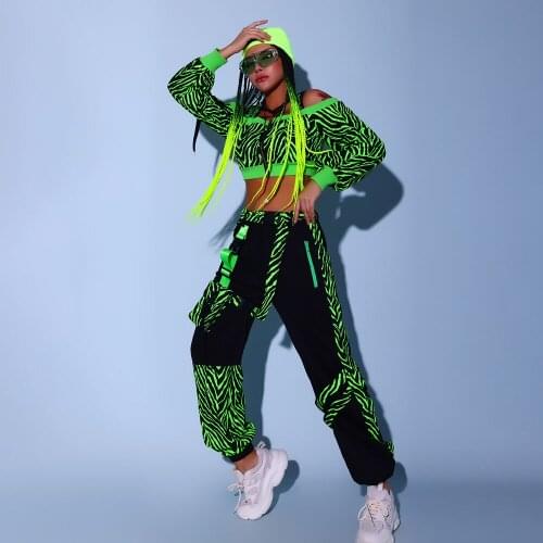Hip Hop Dance Costumes For Adult Street Dance Performance Clothing Jazz Clothes Outfits Stage Dance CostumewomenTrousers Suit