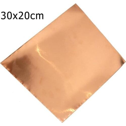 Electric Guitar Copper Foil Tape EMI Shielding 30x20cm Single Guide Sheet M01519 Reduces EMI / RFI Noise Waterproof Heat Preserv