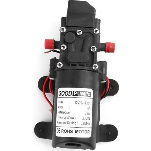 12V 72W High Pressure Micro Diaphragm Water Pump Automatic Switch Smart Type