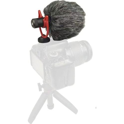 Video Recording Microphone with Clip Youtube Vlogging Mic for Smartphone Tablets DSLR Camera Camcorder PC Universal