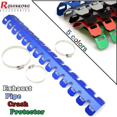 Moto Exhaust Muffler Pipe Leg Protector Dirt bike Heat Shield CoverFor honda crf450 CR CRF XR XL 125 250 500 KAWASAKI YAMAHA