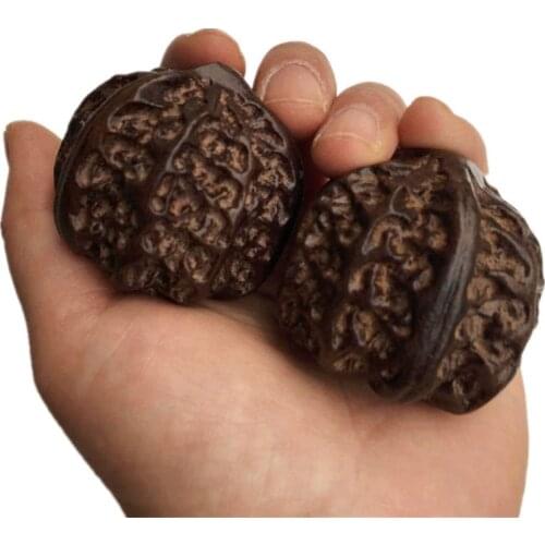 Solid walnut wood for old man fitness ball handball massage ball palm health golfer turn ball finger exercise 1pair