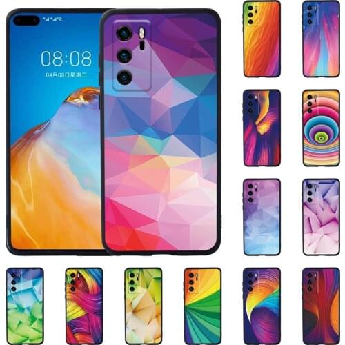 Watercolor Series Soft Silicone Phone Case for Huawei P20/P20 Pro/P30 Pro/P30 Plus/P30 LITE/P40/P40 Pro Anti-drop Cover