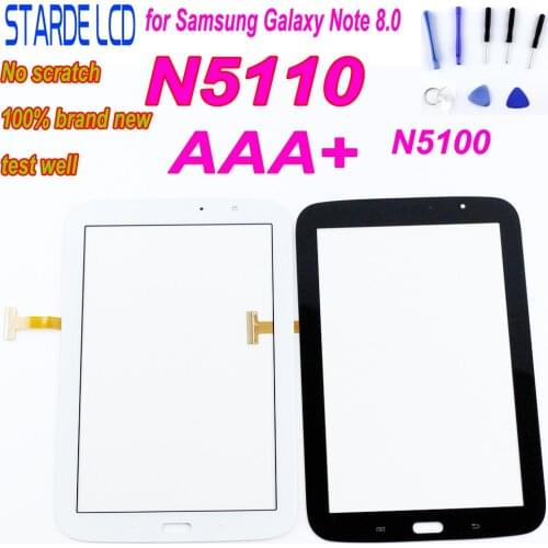 New N5100 Front Touch Screen Panel for Samsung Galaxy Note 8.0 N5110 Tablet Digitizer Touch Screen Front Glass Sensor 3G & Wifi