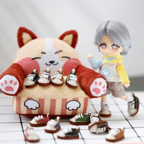 OB11 baby shoes kraft canvas shoes baby holala GSC body 1/12 BJD doll body9 doll shoes