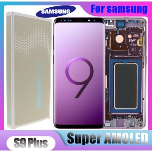 Original Super AMOLED 6.2" S9 plus LCD display For Samsung Galaxy S9plus G965f G965 Lcd Display With Touch Screen Digitize+pack