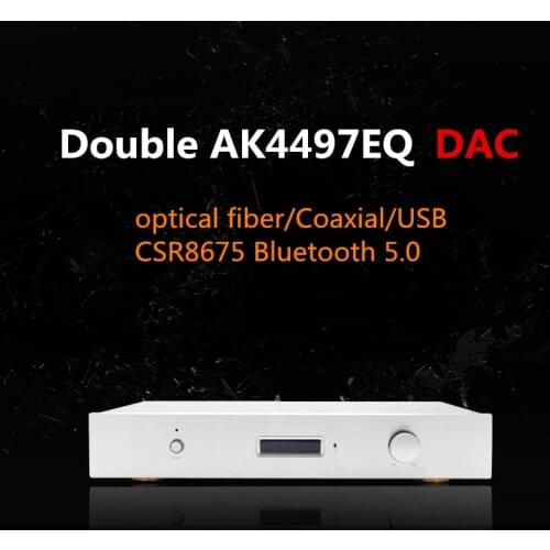 Latest upgrade weiliang dual core AK4497EQ DAC decoder Amanero USB interface CSR8675 Bluetooth 5.0