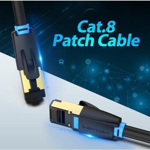 Vention Cat8 Ethernet Cable RJ 45 Network Cable UTP Lan Cable Cat 8 RJ45 Patch Cord 10m/20m/30m for Router Laptop Cable Ethernet