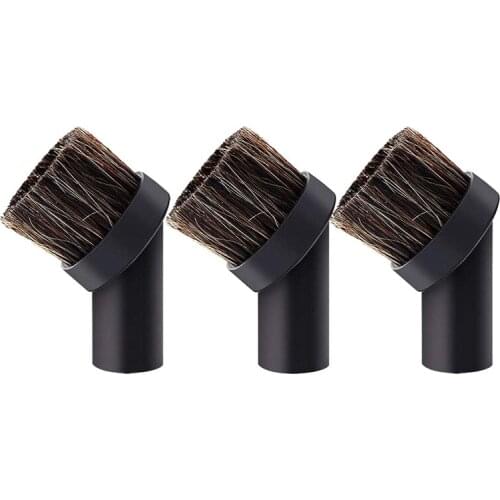 3 Pieces Vacuum Cleaner Attachment Soft Horsehair Bristle Dusting Brush Vacuum Replacement,Cleaning Tools,Inner Dia 32Mm