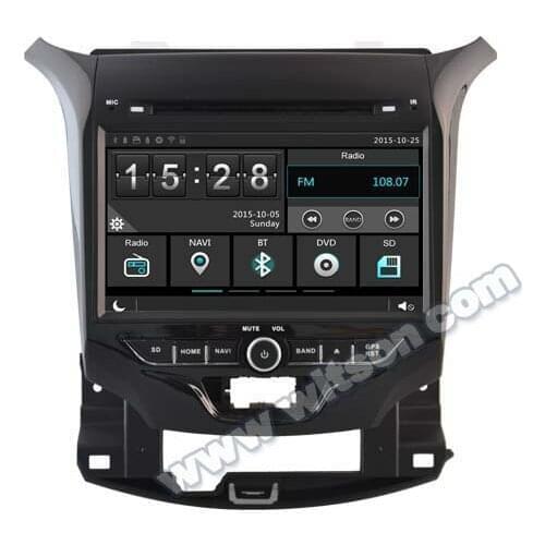 8" Capacitive Touch Screen Special Car DVD for Chevrolet Cruze 2015-2017 with Tire Pressure Monitoring System Support