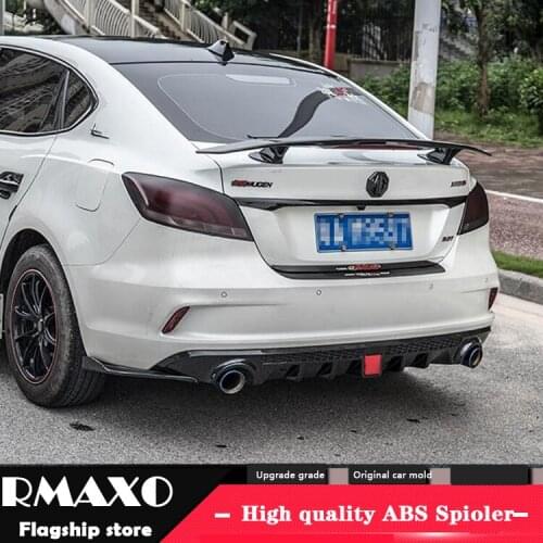 For morris garages MG6 Spoiler 2016-2019 For MG6 gt Spoiler TF ABS Material Car Rear Wing Primer Color Rear Spoiler