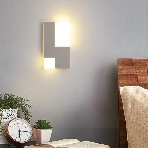 LED Wall lamp modern Nordic minimalist creative personality art bedside living room bedroom Lighting Installation of luminaires