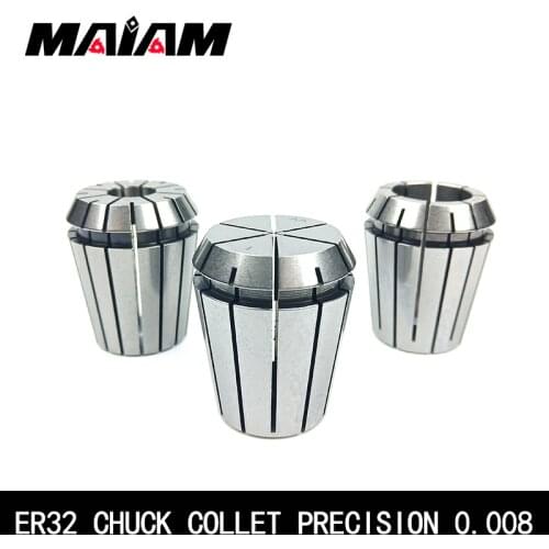 High-quality 0.008 ER32 chuck ER32 collet 6mm 8mm 10mm 12mm 1/4 1/8 ER chuck for CNC Engraving Machine Lathe Mill Tool holder