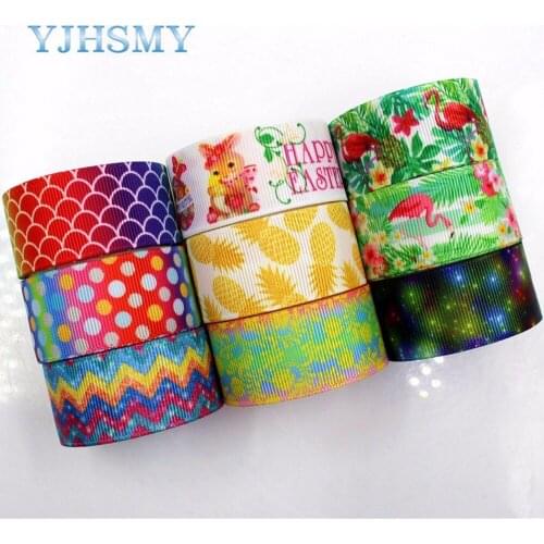 YJHSMY D-18118-171,10 yards, 25 mm Cartoon Printed grosgrain ribbons,DIY handmade Hair accessories Material wedding gift wrap