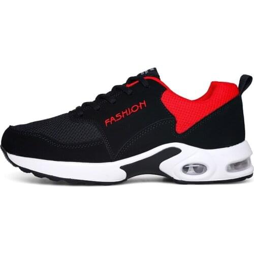 2021 Summer Couple Mesh Sneakers Refreshing Breathable Mesh Pu Bottom Non-slip Stable Air Cushion Shock Absorption Running Shoes
