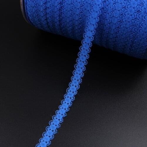 5yards/lot 15mm Wholesale Blue Mesh Lace Ribbon Handmade Sewing Fabric Trims Diy Dress Skirts Accessory