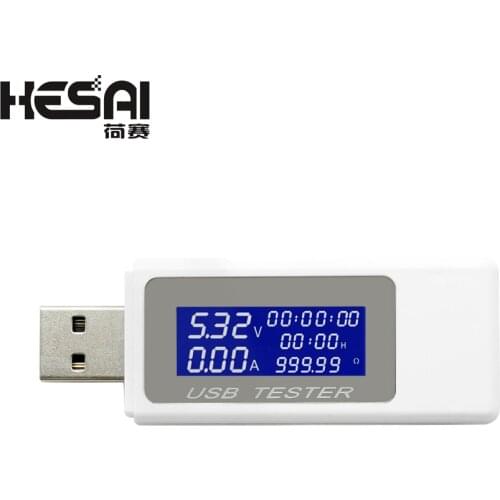 9 in 1 DC USB Tester Current 4-30V Voltage Meter Timing Ammeter Digital Monitor Cut-off Power Indicator Bank Charger