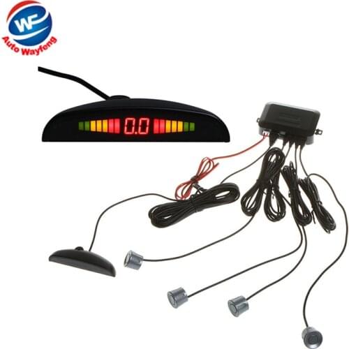 Factory Price Car LED Parking Sensor Assistance Reverse Backup Radar Monitor System Backlight Display+4 Sensors 6 colors R1