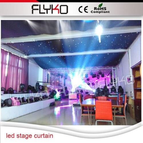 Free shipping low price more led lamp 3x2m White led star cloth